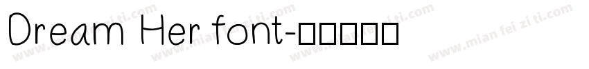 Dream Her font字体转换